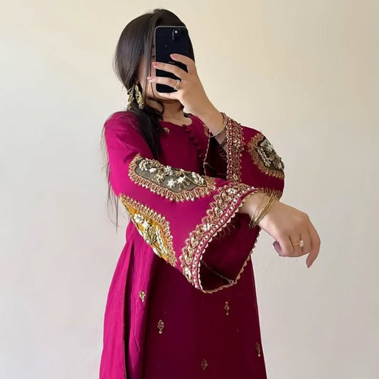 Zincorus 2 pcs Embroidered